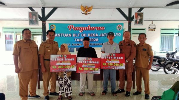 PENYALURAN BLT DD BULAN JANUARI SAMPAI BULAN MARET DESA JATIMULYO KAUMAN TULUNGAGUNG TAHUN 2026